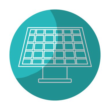 etiket güneş enerji bakımı ekoloji ve gezegen, vektör çizim