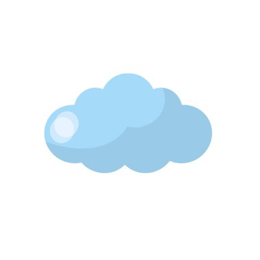 taze hava vektör çizim için doğal bulut tasarım