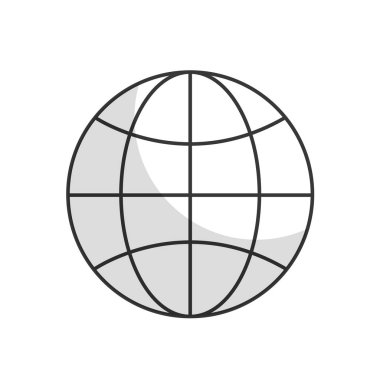 satır küresel dünya gezegen ağa bağlanmak vektör çizim