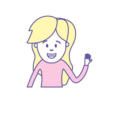 kadın saç tasarım ve giyim vektör çizim ile