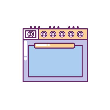 soba teknoloji mutfak gereçler nesne vektör çizim