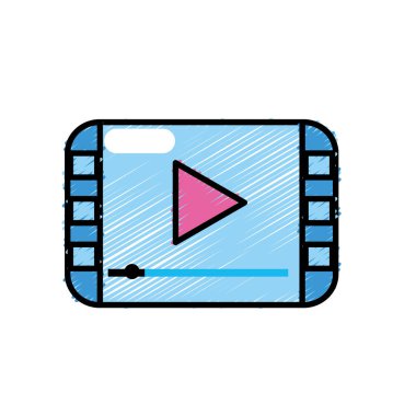 video dijital oyun medya ekran vektör çizim