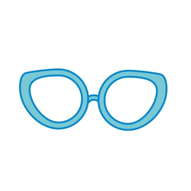 gözlerinin içine kullanmak için gözlük illüstrasyon vektör