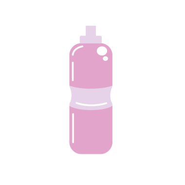 bottle of water to reshness in the gym vector illustration