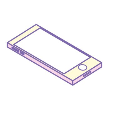 teknoloji Smartphone-e doğru elektronik iletişim vektör çizim