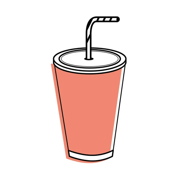 Tasty Soda Drink Beverage Vector Illustration Design — Stock Vector
