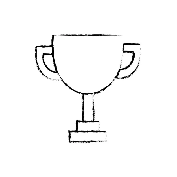 Figure Trophy Prize Cup Winner Champion Vector Illustration — Stock Vector