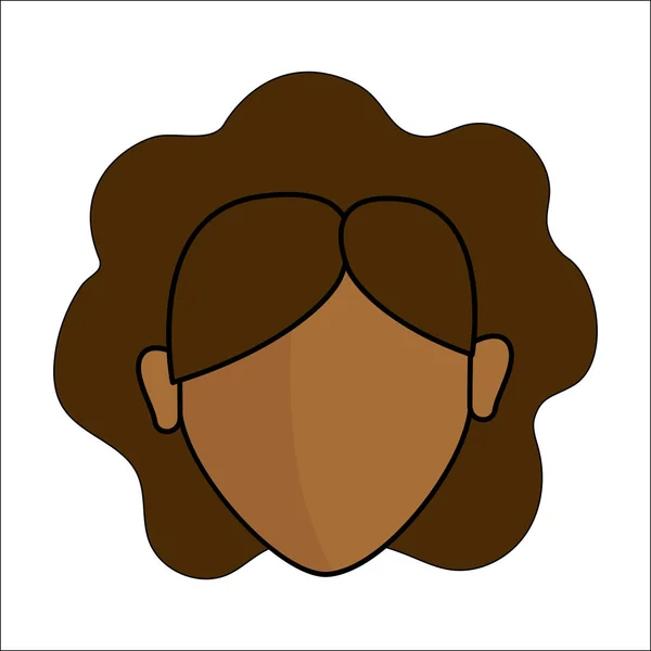 People Avatar Face Women Icon Vector Illustration Design — Stock Vector