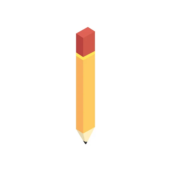 Bleistift Werkzeug Zum Schreiben Und Zeichnen Von Vektorillustrationen — Stockvektor