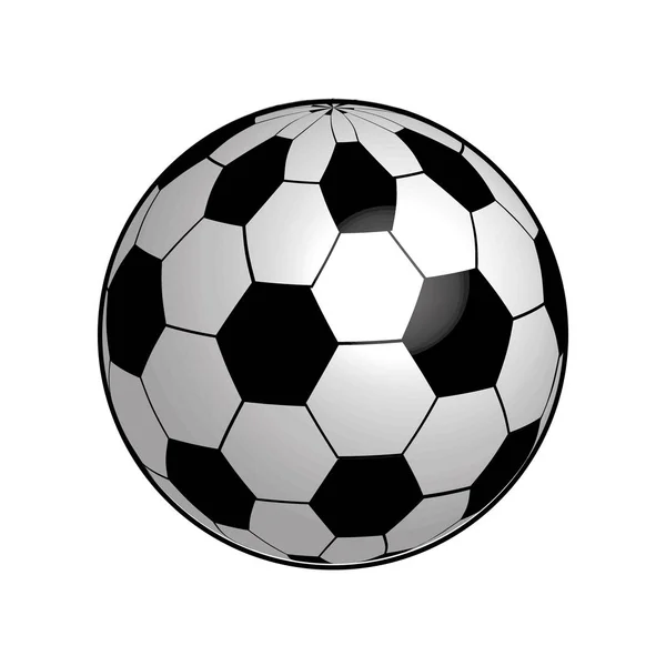 Boule Couleur Pour Jouer Icône Football Conception Vectorielle Illustration — Image vectorielle