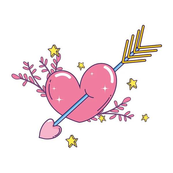 Mignonne Illustration Vectorielle Saint Valentin — Image vectorielle