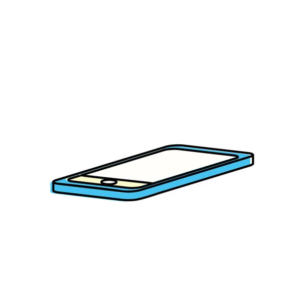 Tecnología Smartphone Ilustración Vectores Comunicación Electrónica — Vector de stock