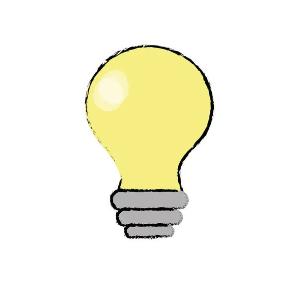 Ampoule Électrique Innovation Illuminé Des Villes Illustration Vectorielle — Image vectorielle