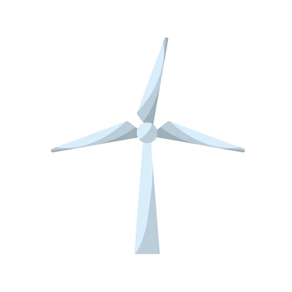 Illustration Vectorielle Protection Environnement Grâce Technologie Éolienne — Image vectorielle