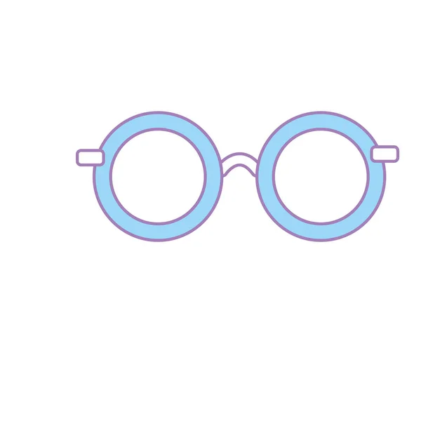 Lunettes Avec Illustration Vectorielle Design Style Mode — Image vectorielle