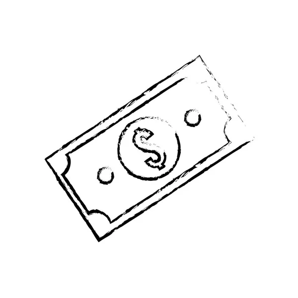 Figure Facture Dolar Argent Dessin Vectoriel Illustration — Image vectorielle