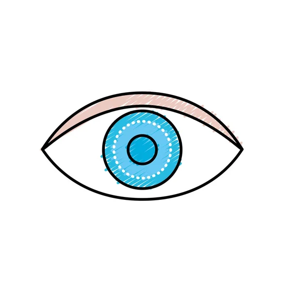 Anomia Humana Olho Ilustração Gráfica Óptica Vetor — Vetor de Stock