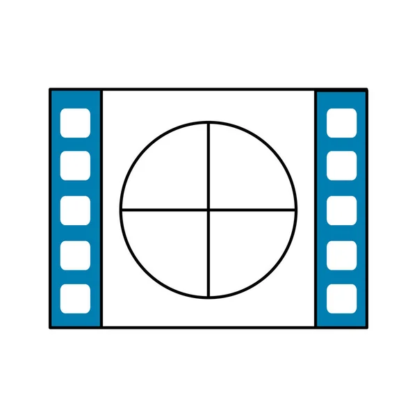 Visszaszámlálás Film Vetítés Film Vektoros Illusztráció — Stock Vector