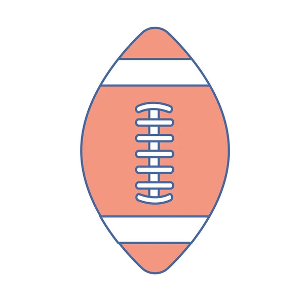 American Football Tool Play Sport Vector Illustration — 스톡 벡터