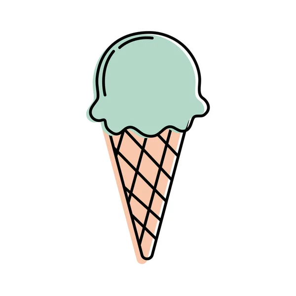 Delicioso Helado Para Refrescar Ilustración Vectorial Día — Archivo Imágenes Vectoriales