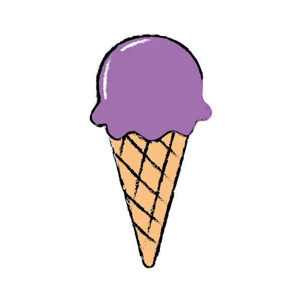 美味的冰淇淋 以刷新一天矢量插图 — 图库矢量图片