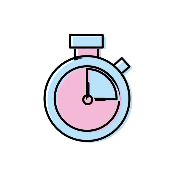 Despertador Relógio Para Saber Ilustração Vetor Tempo Hora — Vetor de Stock