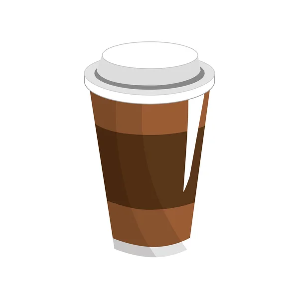 Tasty Coffee Drink Beverage Vector Illustration Design — Stock Vector