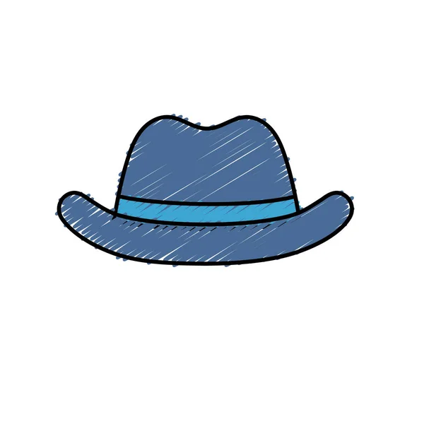 Chapeau Élégant Utiliser Dans Illustration Vectorielle Tête — Image vectorielle