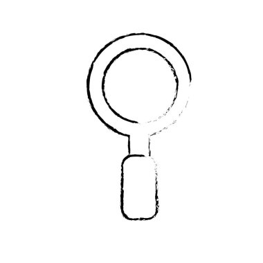 Şekil Büyüteç aracı arama arama vektör çizim için