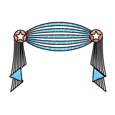 ABD dekorasyon öğesi tasarım özel gün, vektör çizim
