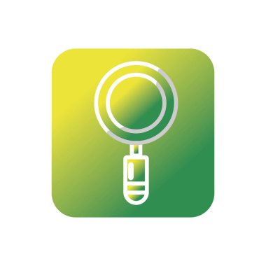 düğme Büyüteç aracı arama arama vektör çizim için