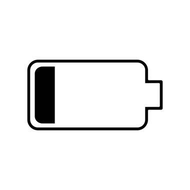 Pil güç elektrik dijital yükü kontur, illüstrasyon vektör