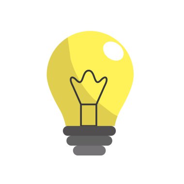 ışık enerjisi ampul aydınlatma vektör çizim için