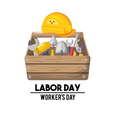 İşçi Bayramı Ulusal kutlama simge vektör çizim