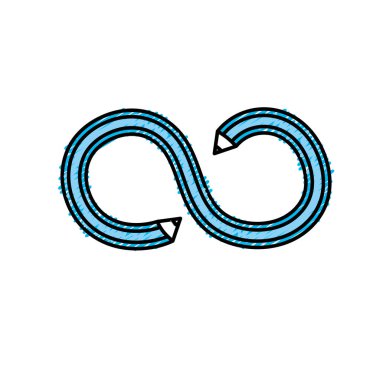 eğrileri ve çift nokta vektör çizim kalem