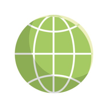 global symbol to earth planet, vector illustration design