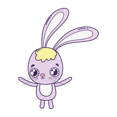 Sevimli küçük tavşan. Vektör çizim