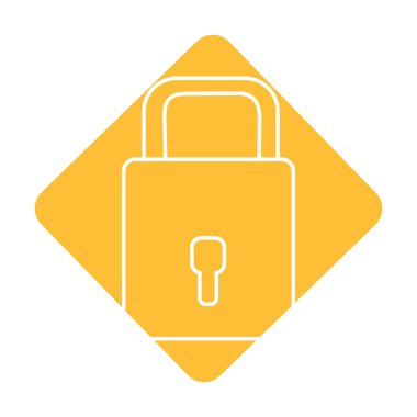 sacurity özel bir şey, vektör çizim için etiket asma kilit