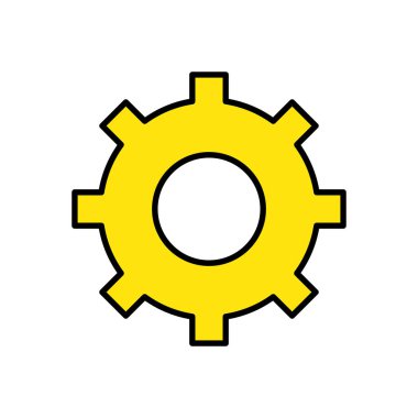 Mühendislik Sanayi Dişli ve mekanik teknoloji vektör çizim