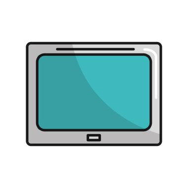 teknoloji televizyon bilgi hizmeti verilerin, vektör çizim