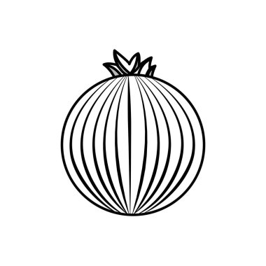 taze soğan organ sebze gıda, vektör çizim şekil