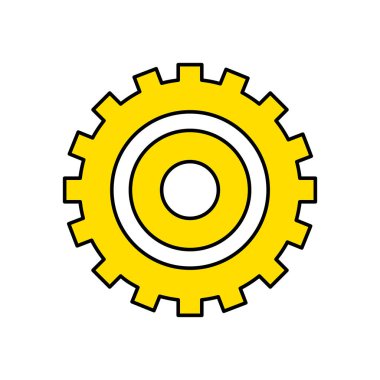 Mühendislik vektör çizim işlemek için sanayi dişli