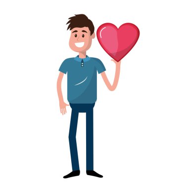 adam elini ve sevimli giyim, vektör çizim iyi kalpli