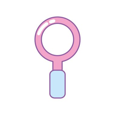 Büyüteç aracı arama arama vektör çizim için