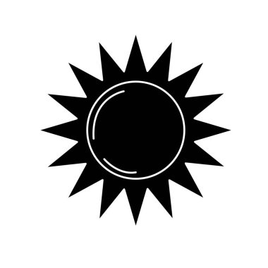 kontur güneş ışığı güneşli hava tatil vektör çizim için