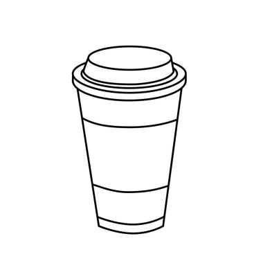 satır lezzetli kahve içki içecek, vektör çizim tasarım