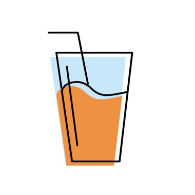 ferahlık cam tazelik ve healthylife vektör çizim