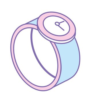 teknoloji smartwatch dijital bağlantı hizmeti vektör çizim ile