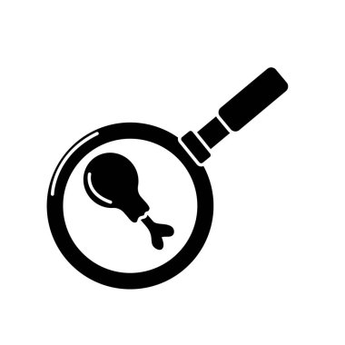 tavuk tava tava vektör çizim içinde kontur kızarmış uyluk