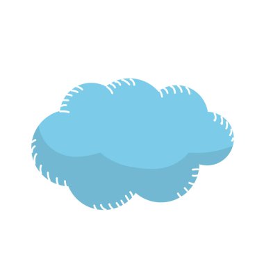 doğal bulut ve bulutlu hava illüstrasyon vektör